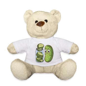 Funny Gift Idea for Woman Who Loves Cooking - Teddy Bear - white - Front