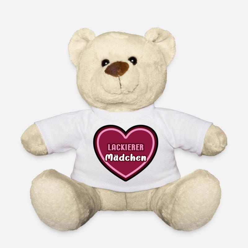 Lackiererin Lackierer Mädchen Kind Azubine Azubi - Teddy - Weiß