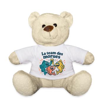 Farbiges Kabeljau-Team - Teddy - Weiß - Vorne