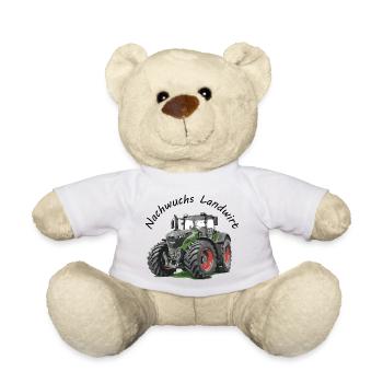 Nachwuchs Landwirt – Bauernhof Traktor Kinder Baby - Teddy - Weiß - Vorne