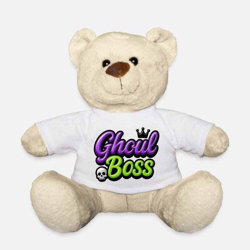 Ghoul Chef / Y2K Halloween Design - Teddy Bear - white