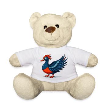 Geflügelter blauer Sternadler - Teddy - Weiß - Vorne