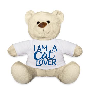Ich bin ein Katzenliebhaber - Teddy - Weiß - Vorne