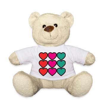100. 100 JAHRE. 100-JÄHRIGES JUBILÄUM. GEBURTSTAG 100 - Teddy - Weiß - Vorne