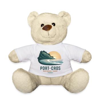 Port-Cros Nationalpark Mediterranes Souvenir - Teddy - Weiß - Vorne