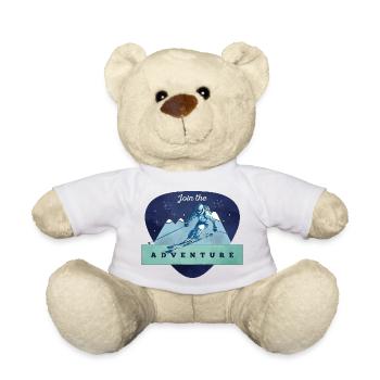 Adventure Skiing Mountain - Teddy Bear - white - Front