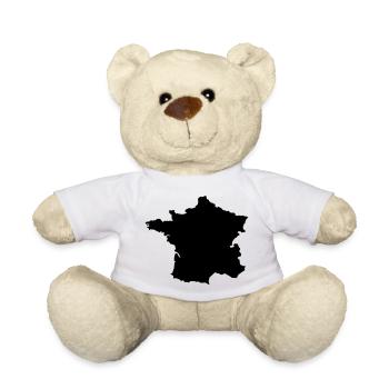 France Country - Teddy Bear - white - Front