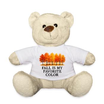 Der Herbst ist meine Lieblingsfarbe Herbstliebhabe - Teddy - Weiß - Vorne
