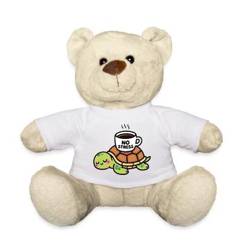 Turtle Zen Café Kein Stress - Teddy - Weiß - Vorne