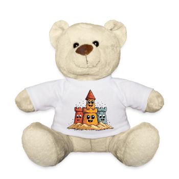 Lustiger Sandskulpturenbau - Teddy - Weiß - Vorne