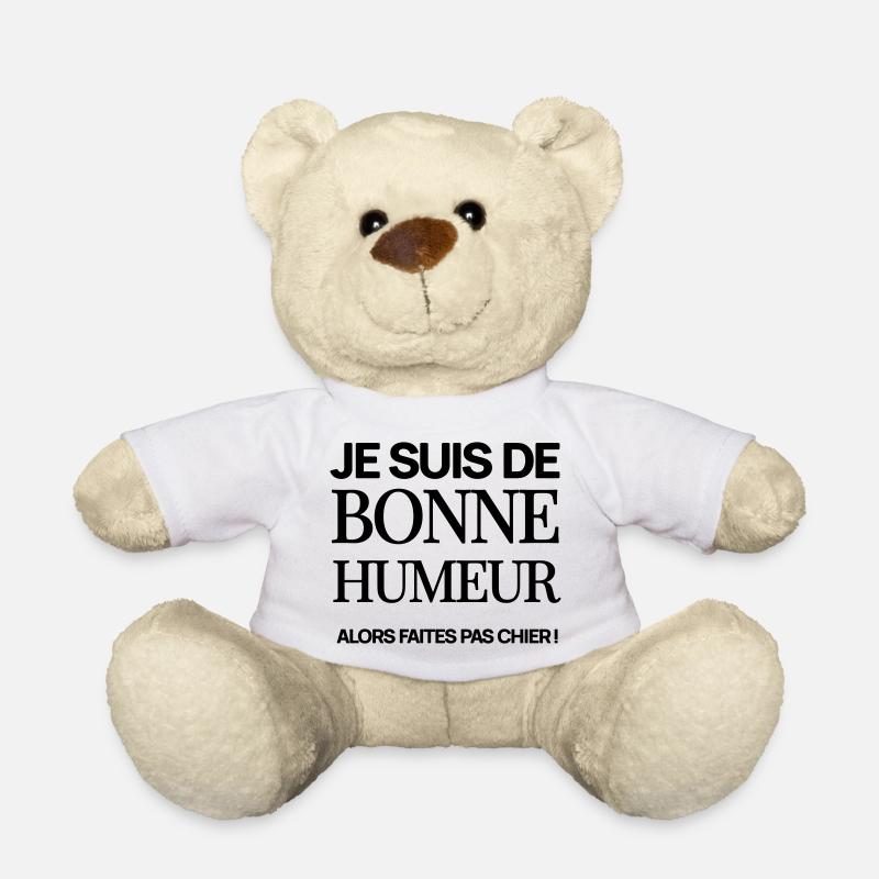 Je suis de bonne humeur - Nounours - blanc