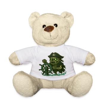Zombie Pirate Steering Haunted Ghost Wheel - Teddy Bear - white - Front