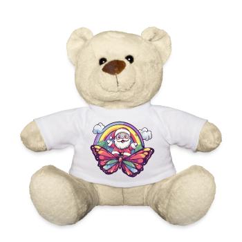 Schmetterling Weihnachtsmann Weihnachten - Teddy - Weiß - Vorne