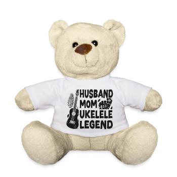 Hawaiian Ukulele Uke Wife Mom - Teddy - Weiß - Vorne