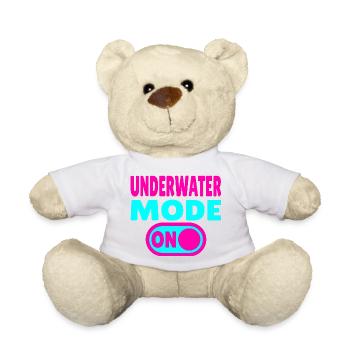 Underwater Mode ON - Teddy Bear - white - Front
