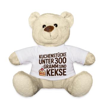 Les morceaux de gâteau de moins de 300 grammes de cookies sont plus drôles - Nounours - blanc - Devant