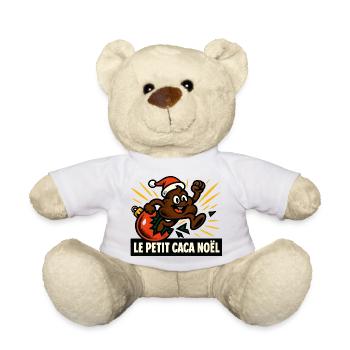 The Little Christmas Poop - Teddy Bear - white - Front