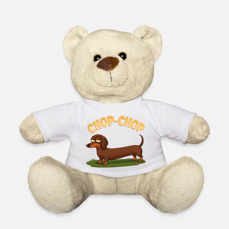 Chop-Chop Dackel Cartoon - Teddy - Weiß