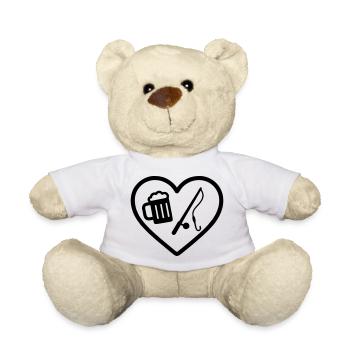 Heart Peach Beer - Teddy - Weiß - Vorne