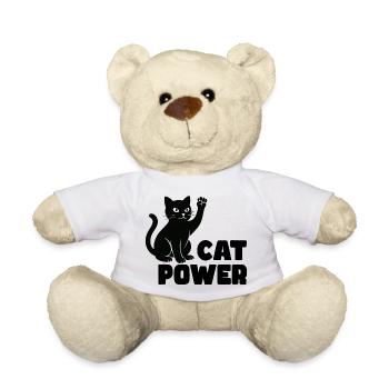 Katzenkraft - Teddy - Weiß - Vorne