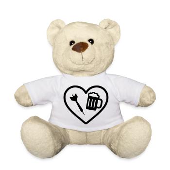 Bière Heart Darts - Nounours - blanc - Devant