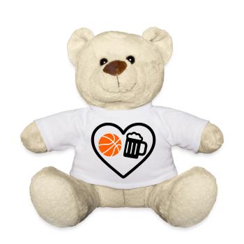 Heart Basket Bier - Teddy - Weiß - Vorne
