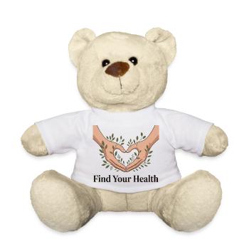 Finde deine Gesundheit: Herzliches Wohlbefinden - Teddy - Weiß - Vorne
