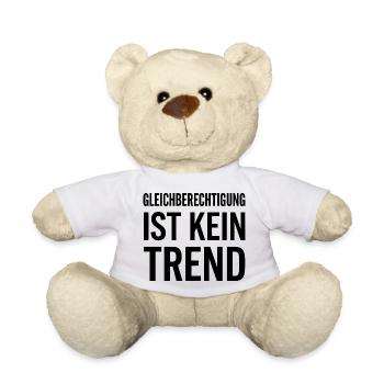 Equality is not a trend statement - Teddy Bear - white - Front