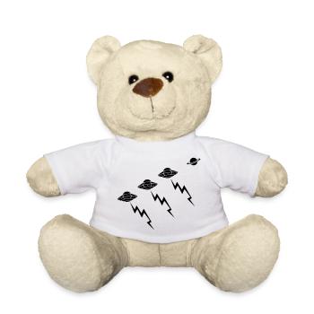 UFO Flotte Invasion Blitz Angriff - Teddy - Weiß - Vorne