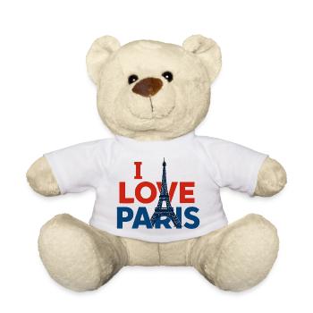 I love Paris - Teddy Bear - white - Front