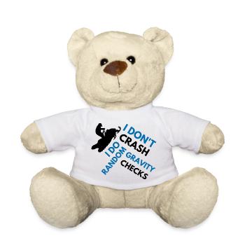 Snowmobile I don't crash funny snowmobile - Teddy Bear - white - Front