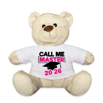 Abschluss Promotion Master Sponsion 2026 - Teddy - Weiß - Vorne