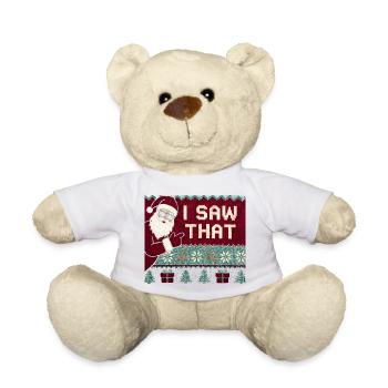 Ich habe diesen lustigen Weihnachtsmann im hässlic - Teddy - Weiß - Vorne