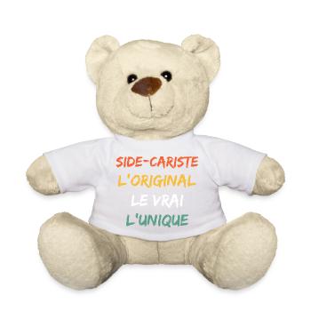 Humour alcool: l’ami qui n’est jamais venu - Nounours - blanc - Devant
