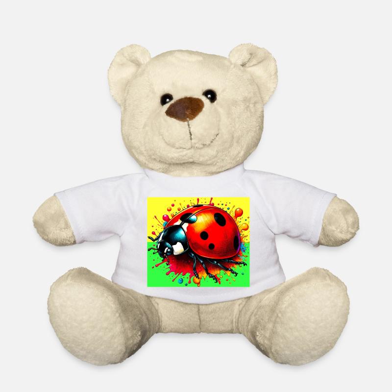 Marienkäfer - Teddy - Weiß