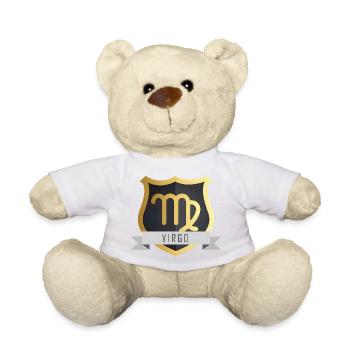 Signe du zodiaque Armoiries de la Vierge Design de la Vierge - Nounours - blanc - Devant