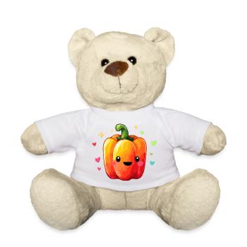 Colorful Peppers Cuddle - Teddy Bear - white - Front