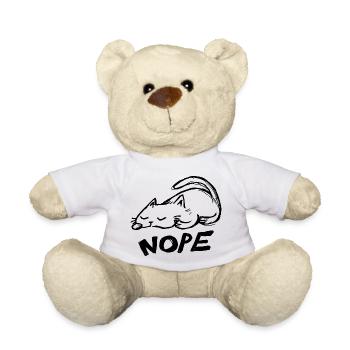 Chat paresseux non - Nounours - blanc - Devant