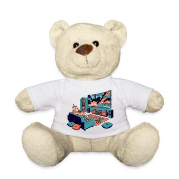 Cat cinema in the living room Cinema cat Chillout cat - Teddy Bear - white - Front