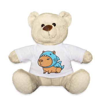 Cute Capybara Hamster Guinea Pig Carnival - Teddy Bear - white - Front