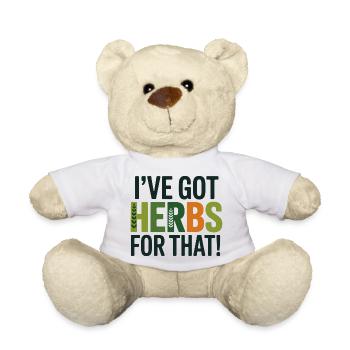 Certified Clinical Botanical Medicine Specialist  - Teddy Bear - white - Front