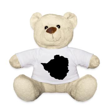 Karte von Simbabwe - Teddy - Weiß - Vorne