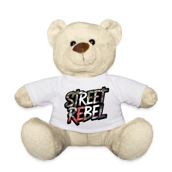 Street Rebel Camo Street Style Motif - Teddy Bear - white - Front