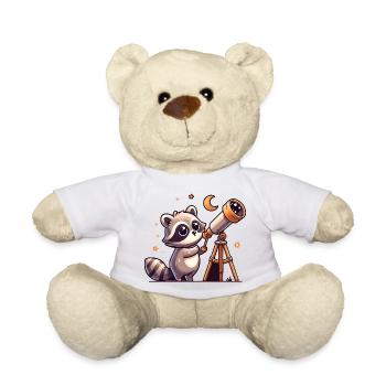 Cuddly raccoon stargazer - Teddy Bear - white - Front