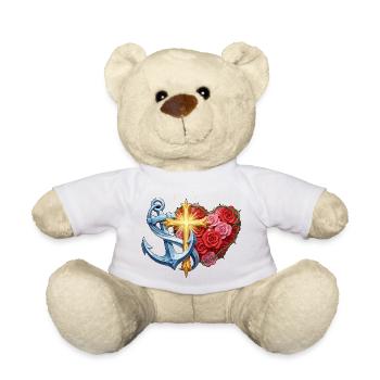 Hoffnung, Glaube und Liebe - Teddy - Weiß - Vorne