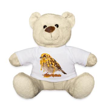 Cheese Spätzle Spatz Drôle de dicton souabe pour - Nounours - blanc - Devant