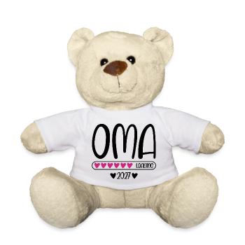 Oma 2027 loading mit Herzchen Ladebalken - Teddy - Weiß - Vorne