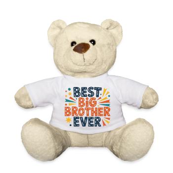 Meilleur Grand Frère de tous les temps - Nounours - blanc - Devant