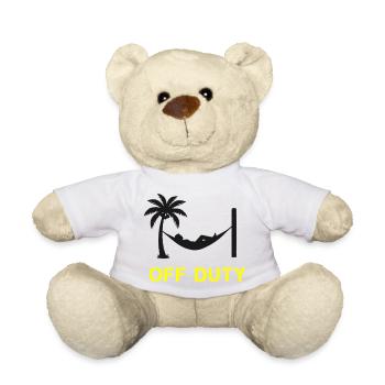 Hängematte Off Duty Spruch - Teddy - Weiß - Vorne
