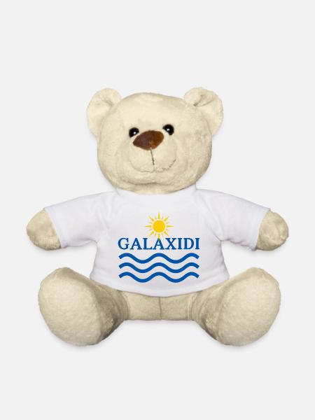 Galaxidi Sun and Waves  - Teddy Bear - white
